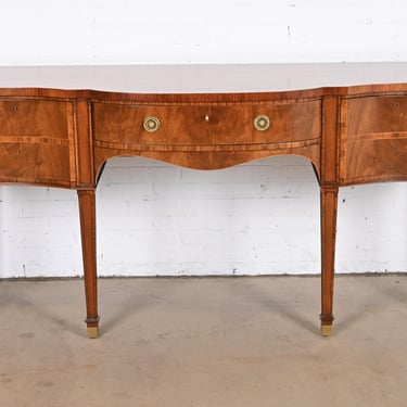 Baker Furniture Stately Homes Collection Georgian Flame Mahogany Sideboard, Newly Refinished