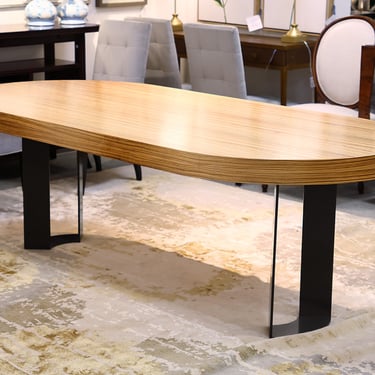 Antoine Proulx Contmporary Dining Table With Metal Legs