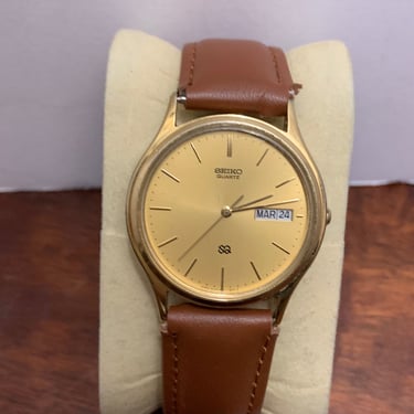 Vintage Seiko Gold Face Watch 