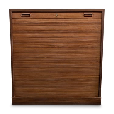 Teak Tambour Door Cabinet - 062449