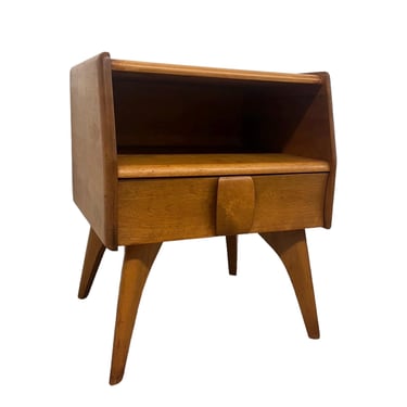 Free Shipping Within Continental US - Vintage Mid Century Solid Maple End Table by Heywood Wakefield 