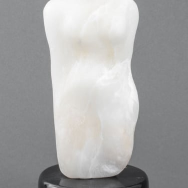 Joan Shapiro Female Figure Alabaster Sculpture
