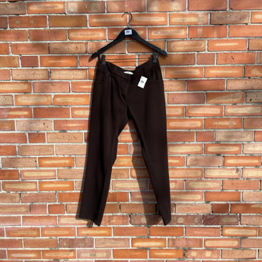 vintage y2k brown wool Prada low rise pants / 44 m medium 