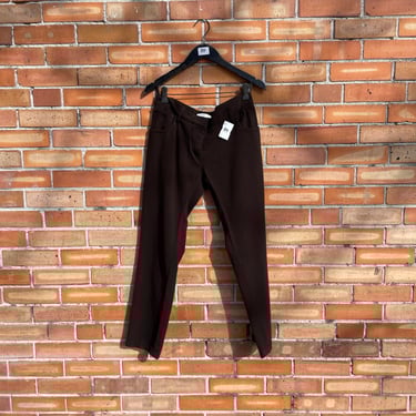 vintage y2k brown wool Prada low rise pants / 44 m medium 