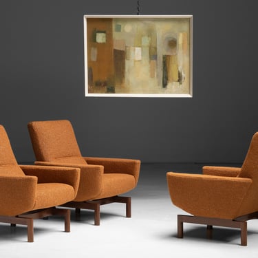 Abstract Painting / Armchairs by Geneviève Dangles