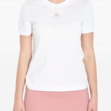 Dolce & Gabbana Women Logo Cotton T-Shirt