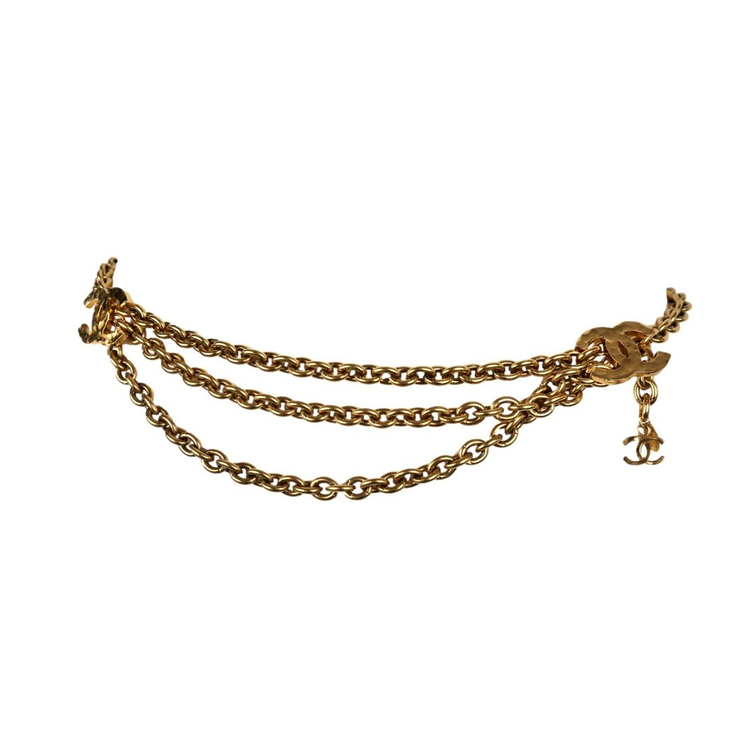 Chanel Gold Chain Logo Drop Belt | Treasures of NYC | New York, NY