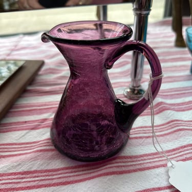 MCM Amethyst crackle sm pitcher