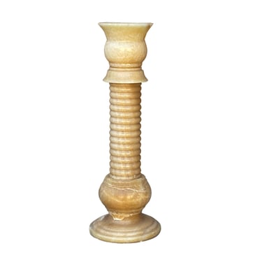 Yellow Color Alabaster Stone Column Floor Lamp Display ws1852E 