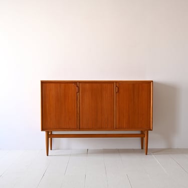 Vintage Scandinavian Teak and Oak Highboard | 1960s Nordic Design 