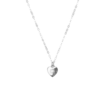 SILVER DAINTY HEART NECKLACE
