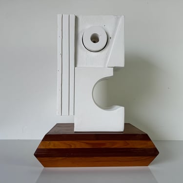 Modern  Abstract Geometric Art Plaster Sculpture 