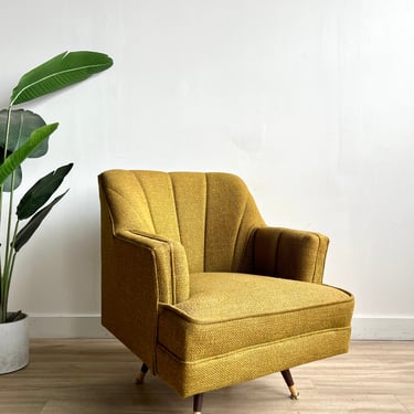 Vintage Mid Century Swivel Rocker Lounge Chair
