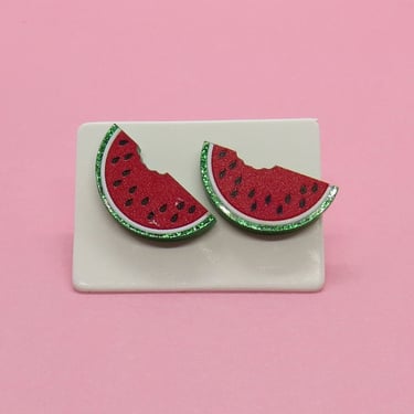 Watermelon Earrings Cute Fruit Studs 