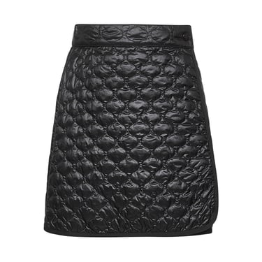 Moncler Women Black Padded Miniskirt