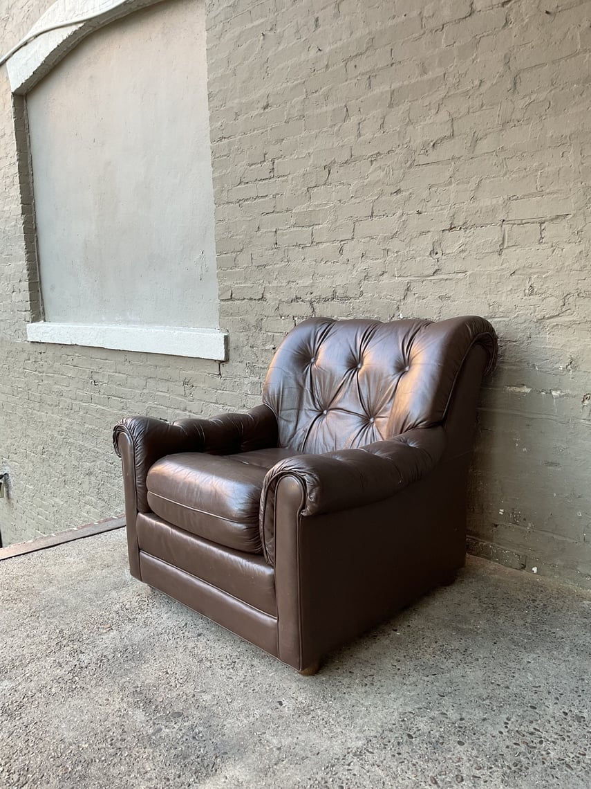 Vintage Leather Chair, Made in Canada GoodWood U St Washington, DC
