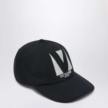 Valentino Garavani Chez Valentino Black Baseball Cap Men