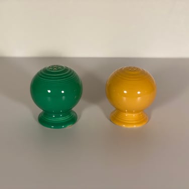 Fiestaware Salt and Pepper Set - Yellow + Green 