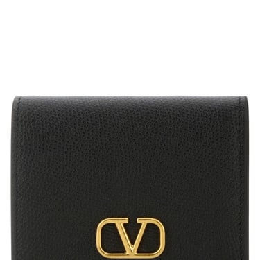 Valentino Garavani Women Black Leather Wallet