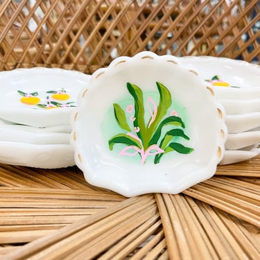 Hand Painted Sea Palm Trinket Dish by Laura Dro