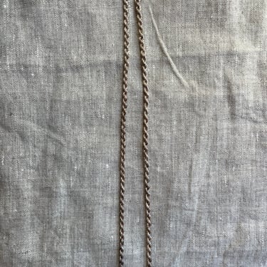 **silver rope chain necklace