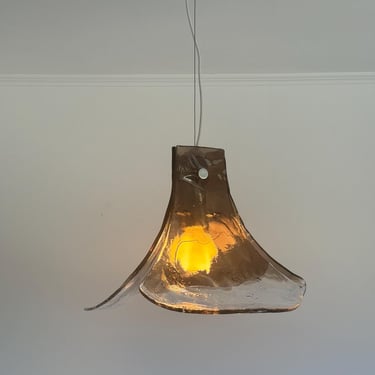 Murano glass pendant lamp / Designer Carlo Nason / vintage floral chandelier / Mazzega Italy / Design 1970s / Luxury Home Decor 