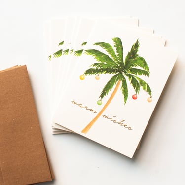 Christmas Palm Tree Card Set