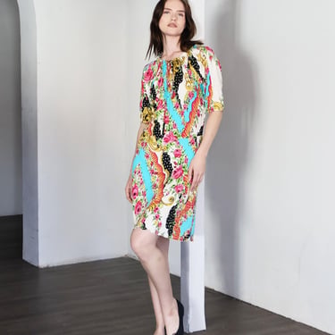 y2k dress Y2K Scorching Time Print Lace Up Pleated Mini Dress