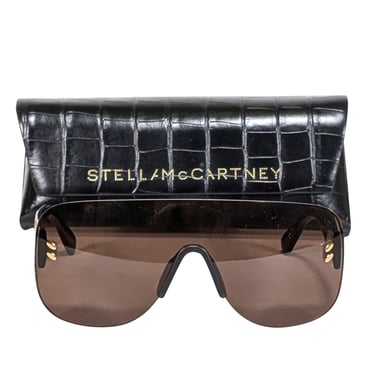 Stella McCartney - Black Frameless Large Sunglasses