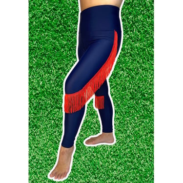 Houston Texans Leggings- Texans Fringe Leggings-Texans Football Leggings-Yoga Leggings-Fringe Leggings-Drag Queen Costume 