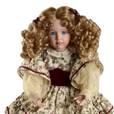 Porcelain Doll, Vintage, Shabby Chic Decor, Ashton Drake "Amy", Gift for Her 