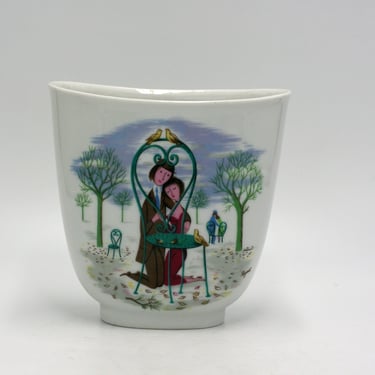 vintage Rosenthal Paynet Studio Line Vase Love Birds 