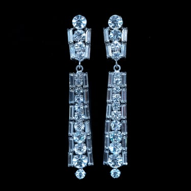 West Germany Rhinestone Earrings