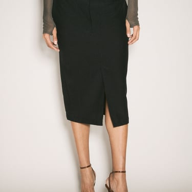 Saint Laurent Women Silk Pencil Skirt