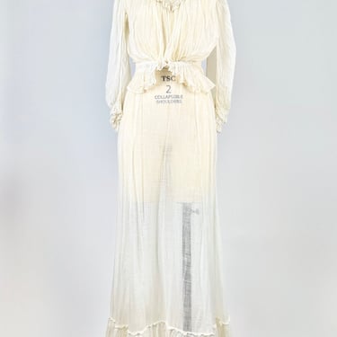 Edwardian Gauze Lace 2pc. Set