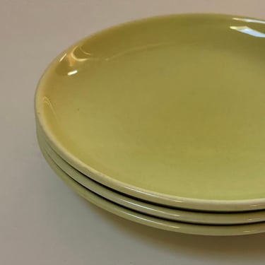 Mid Century Lime green Pottery Russell Wright Iroquois Chartreuse bread plates side plates small plates snack plates Mix and Match! 