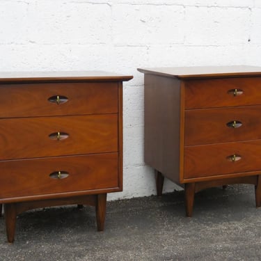 Kent Coffey Greenbrier Mid Century Nightstands Side End Tables a Pair 5111