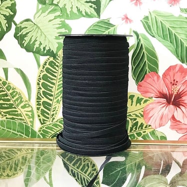 Ships now - 10 yards flat 1/4” inc Black knit elastic - fabric mask making Quarter inch elastic - black or white ships next day from CA 