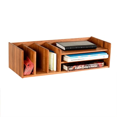 Danish Modern Desk Organizer in Solid Teak