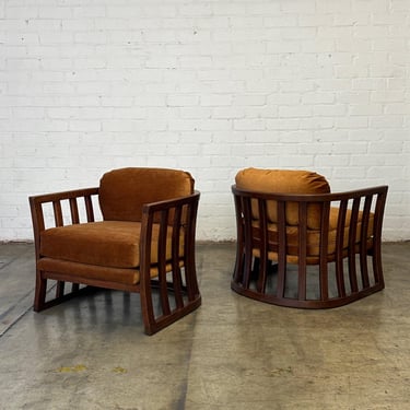 1970s Barrel Spindle Chairs- Pair 