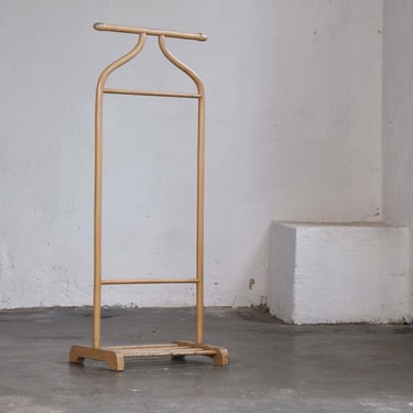 Bentwood coat stand / valet stand by Thonet in light brown model P133 