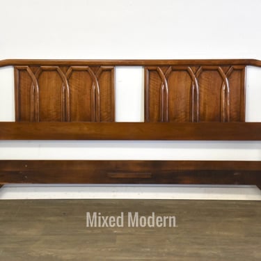 Walnut King Mid Century Headboard 