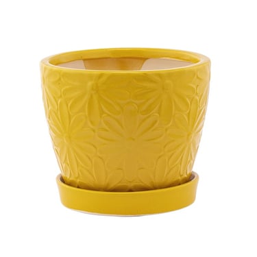 Yellow Daisy Planter