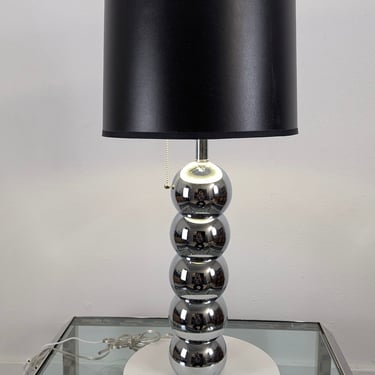 MCM Chrome Balls Table Lamp by George Kovacs