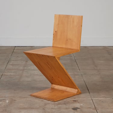 Postmodern Zig Zag Chair in the style of Gerrit Reitveld 