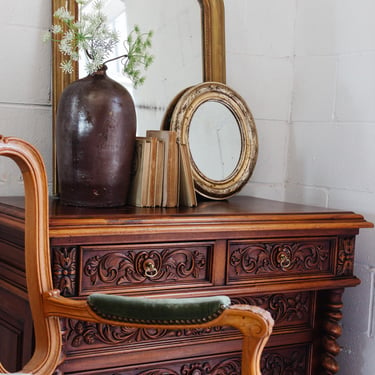 turn of the century french gilt oval mirror