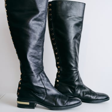 Vince Camuto Black Leather Boots