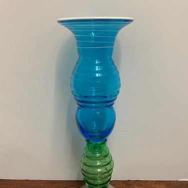 1930s Deco Art Glass Vase 