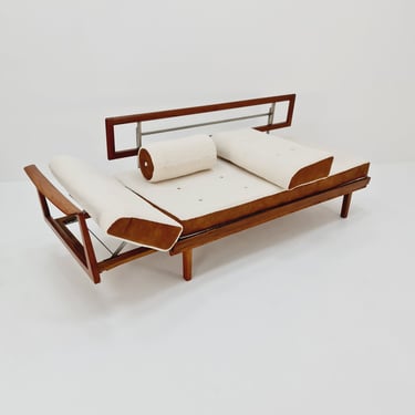 Midcentury Stella Sofa Teak Daybed by Walter Knoll & Wilhelm Knoll, Germany, 1950s 