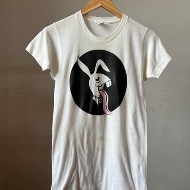 XS SM, Vintage 1970s Roach Party Rabbit T-shirt, Mayo Spruce, I 